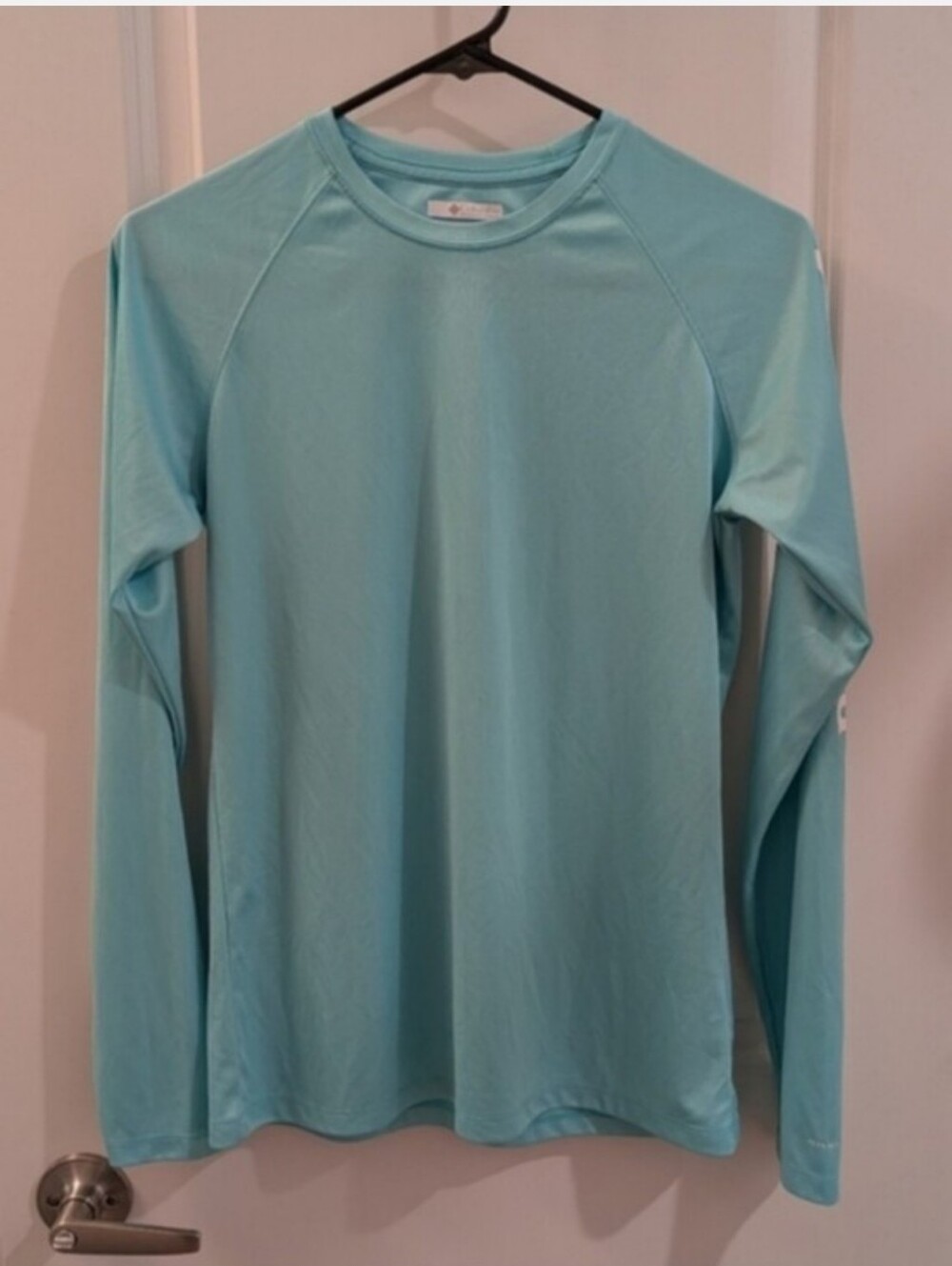 Women's Turquoise PFG Columbia Omni-shade Sun Shirt